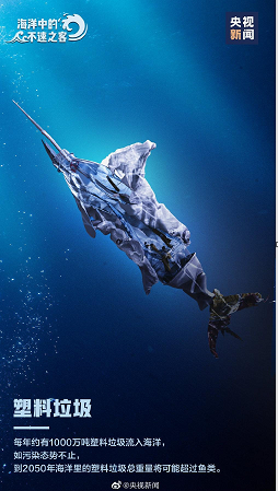 2050年（nián）海洋塑料垃圾總重量（liàng）或超魚類